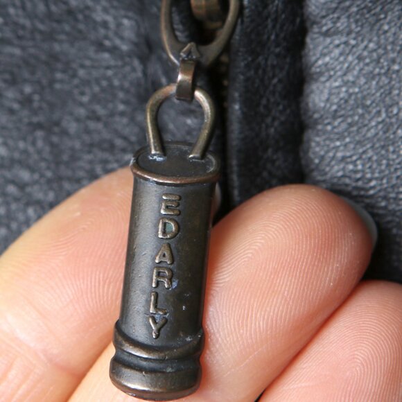 Vintage Edarly Calf Skin Leather Jacket Black Zipper Fitted Lined Coat Mexico - Picture 13 of 16